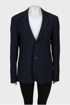 Fitted wool jacket