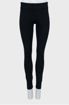 Black leggings with elastic