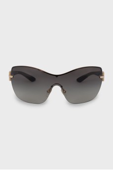 Sunglasses mask with rhinestones