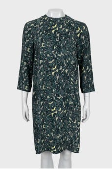 Printed A-line dress