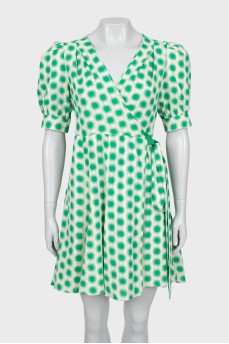 Printed wrap dress