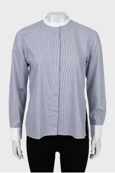 Striped shirt long at the back