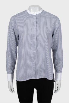 Striped shirt long at the back