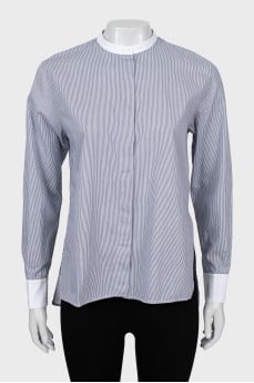 Striped shirt long at the back