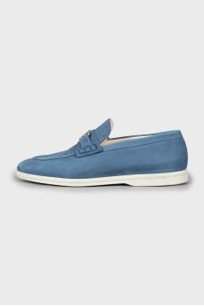 Men's blue loafers
