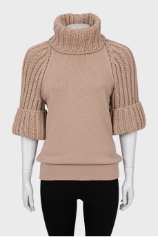 Wool turtleneck sweater