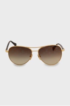 Sunglasses with signature print on the lenses