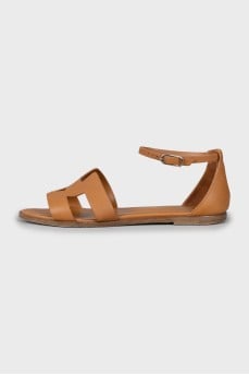 Leather sandals Santorini