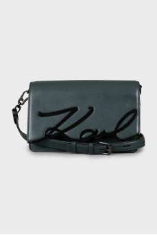 Rectangular crossbody bag with logo