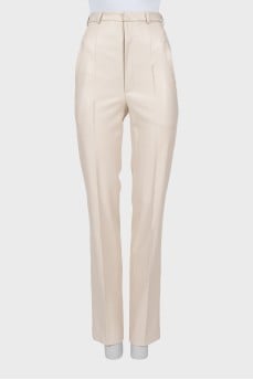 Leather trousers with arrows