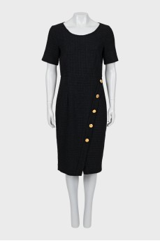 Tweed dress with tag