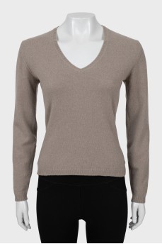 Brown cashmere pullover