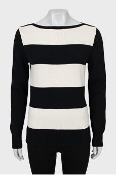 Black and white striped sweater