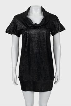Black short sleeve tunic