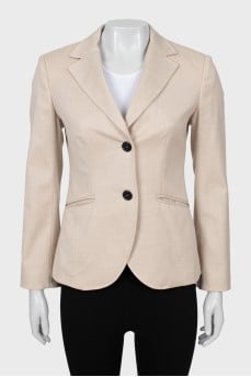 Beige wool jacket