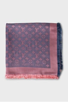 Silk and wool scarf