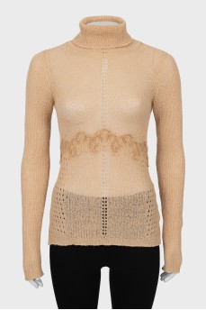 Knitted golf with perforation
