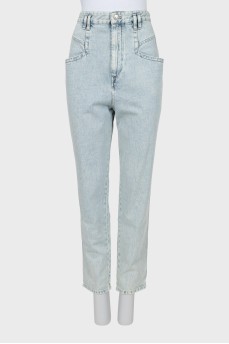 Light blue mom fit jeans
