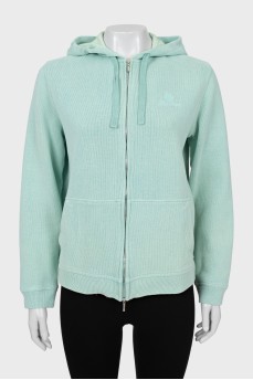Ribbed sweatshirt with tag