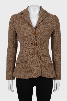 Brown jacket with pockets