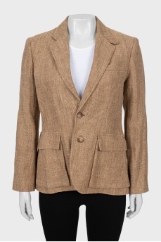 Brown linen jacket