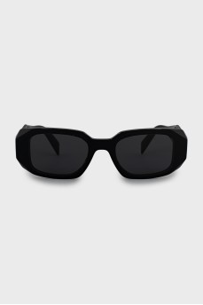 Rectangular sunglasses with brand logo