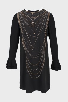 Moschino dress with a chain print