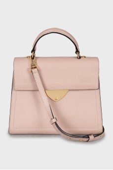 Leather satchel bag