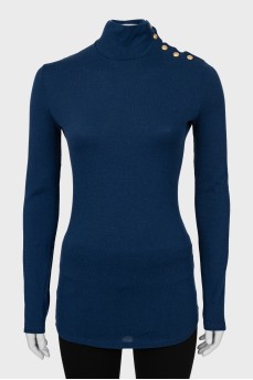 Wool golf with golden buttons
