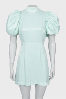 Mini dress with open back