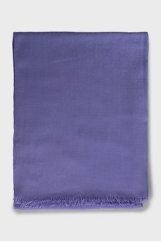 Purple scarf made of wool and silk