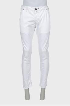 Men's white jeans slim fit