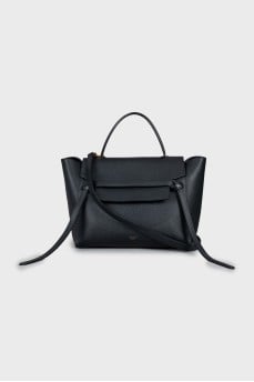Satchel bag with gold hardware
