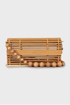 Wooden crossbody bag
