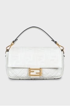 Baguette Embossed Print Bag