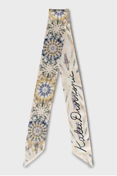 Silk twill with print