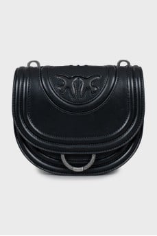 Black Leather Crossbody Bag