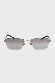 Silver glasses with diopters
