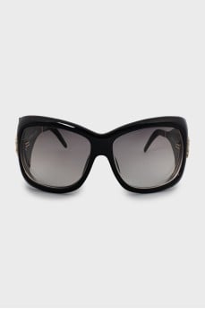 Black sunglasses mask with diopters