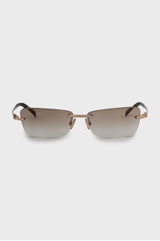 Golden sunglasses with diopters