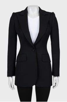 Fitted wool jacket