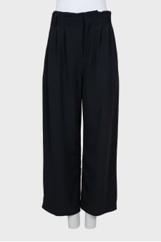 Black high waist palazzo pants
