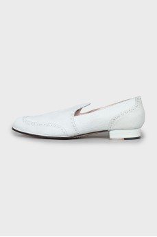 Embossed Leather Brogues