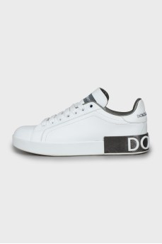 Leather sneakers Portofino with brand logo