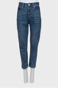 Cropped tapered jeans