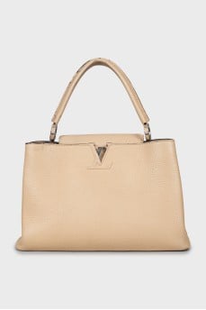 Leather bag Capucines