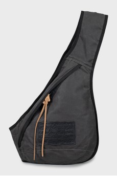 Textile crossbody bag