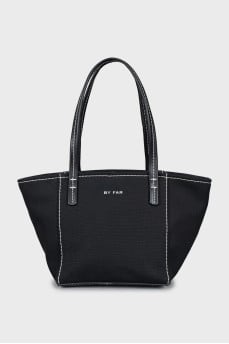 Tote bag with contrast stitching