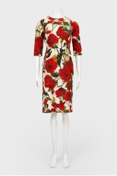 Dress in floral print