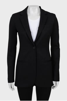 Fitted wool jacket